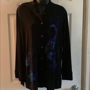 Chico’s long-sleeve glam jacket